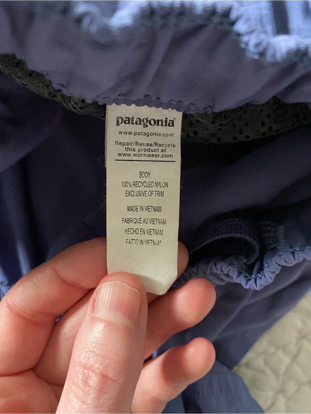 Patagonia Women's Barely Baggies Violet Blue - Picture 5 of 7